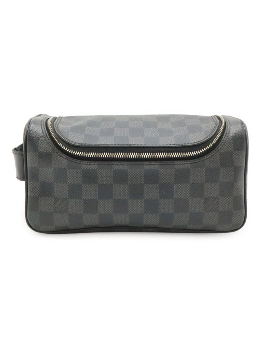Louis Vuitton Damier Graphite Toilette Pouch Travel Clutch Handbag